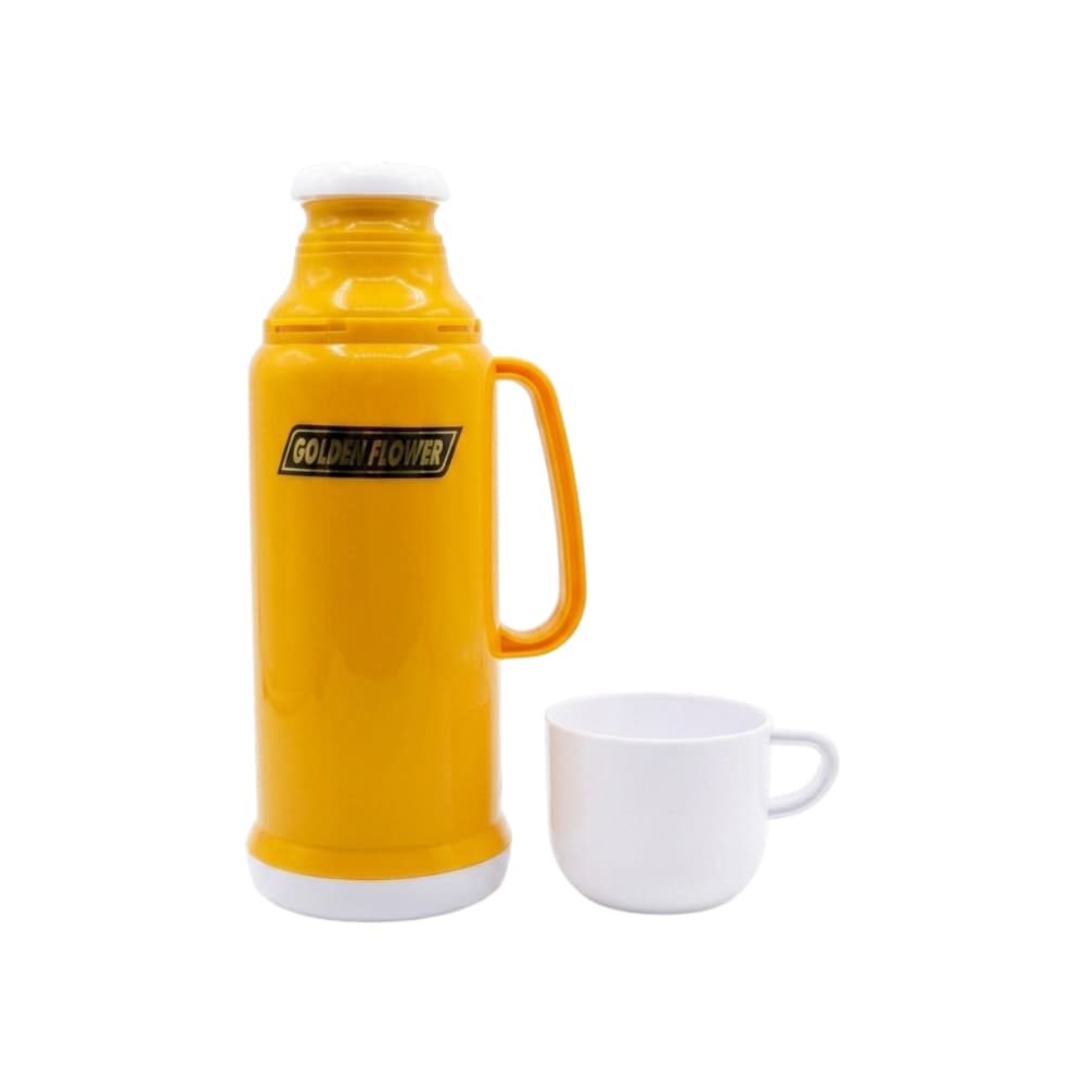 Termo plástico amarillo Golden Flower (0.45 L) - Miniatura 3