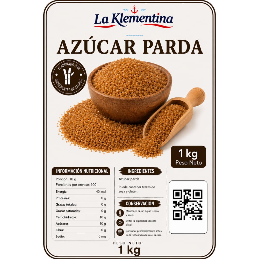 Azúcar parda La Klementina (1 kg / 1.1 lb) - Miniatura 2