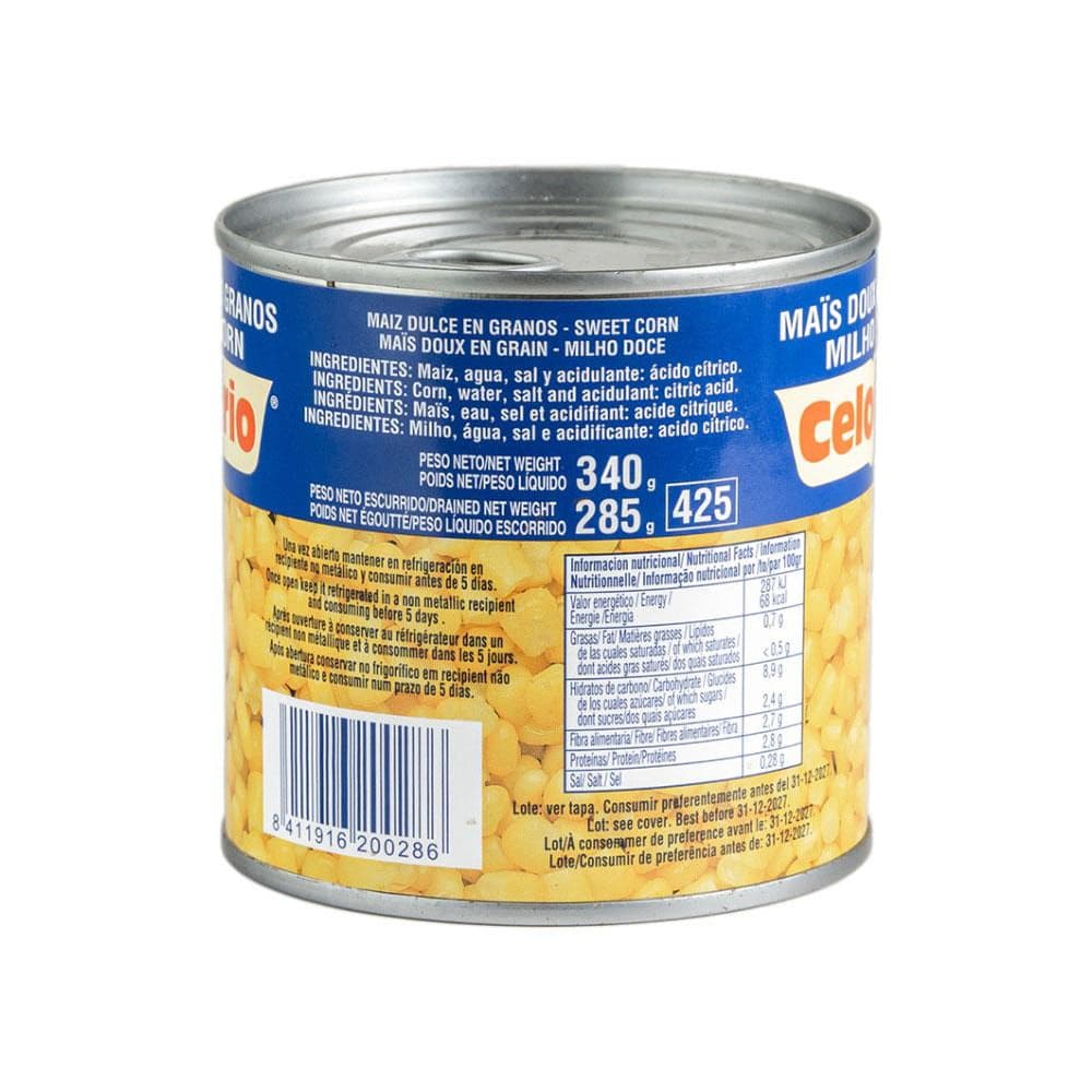 Maíz dulce en grano Celorrio (340 g / 11.99 oz) - Miniatura 3