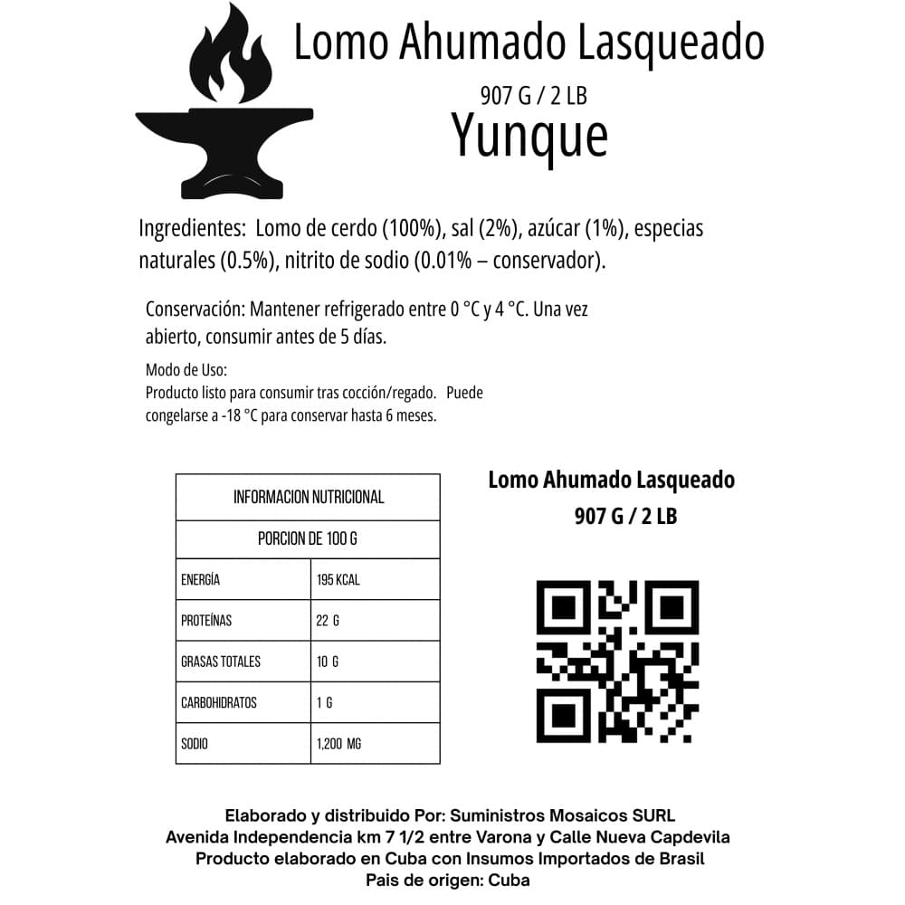 Lomo de cerdo ahumado lasqueado Yunque (907 g / 2 lb) - Miniatura 5