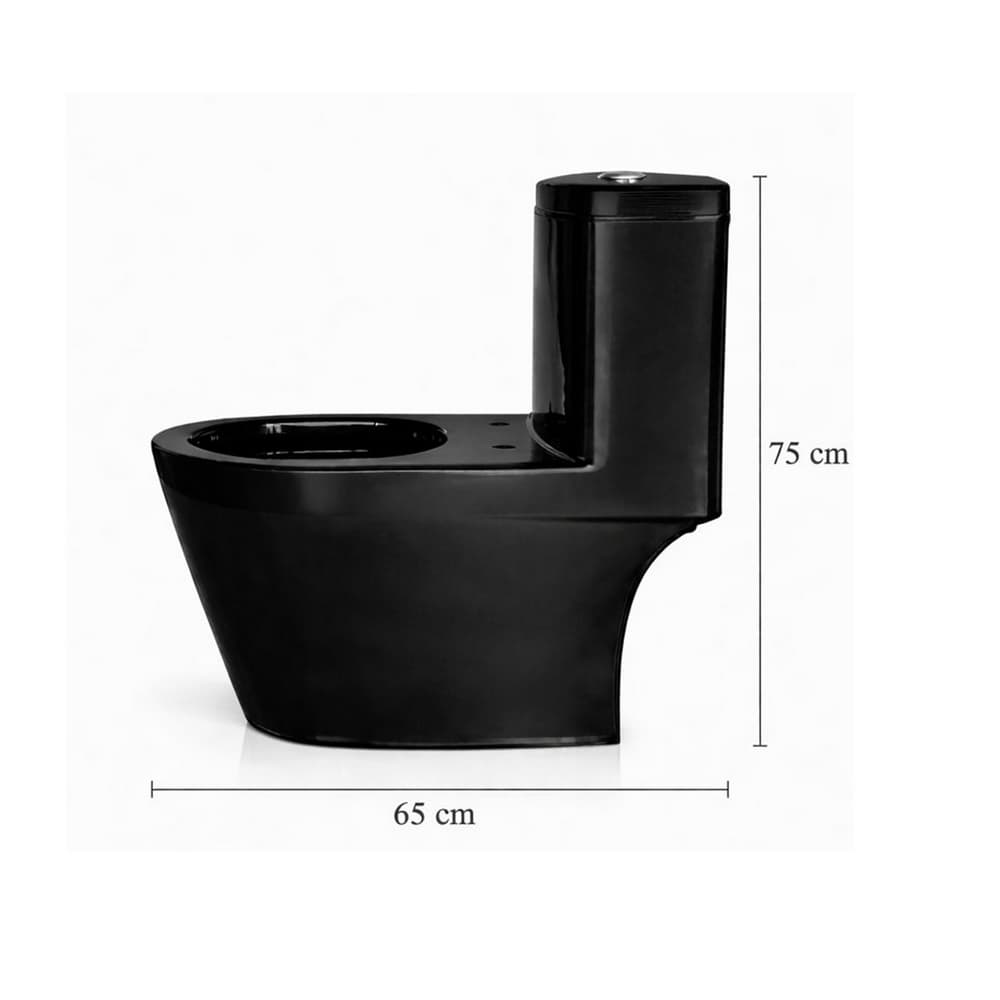 Inodoro descarga directa Black Zeric - Miniatura 2