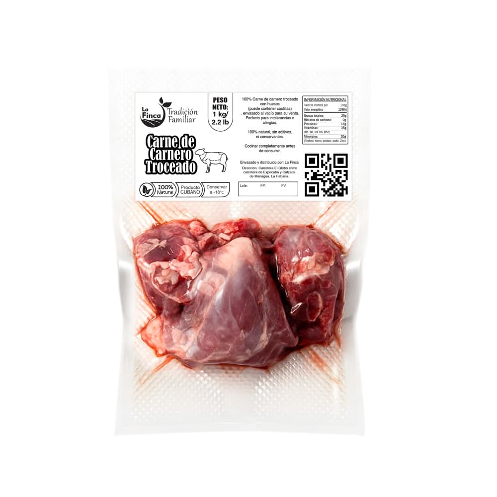 Carne de carnero troceada La Finca (1 kg / 2.2 lb) - Miniatura 5