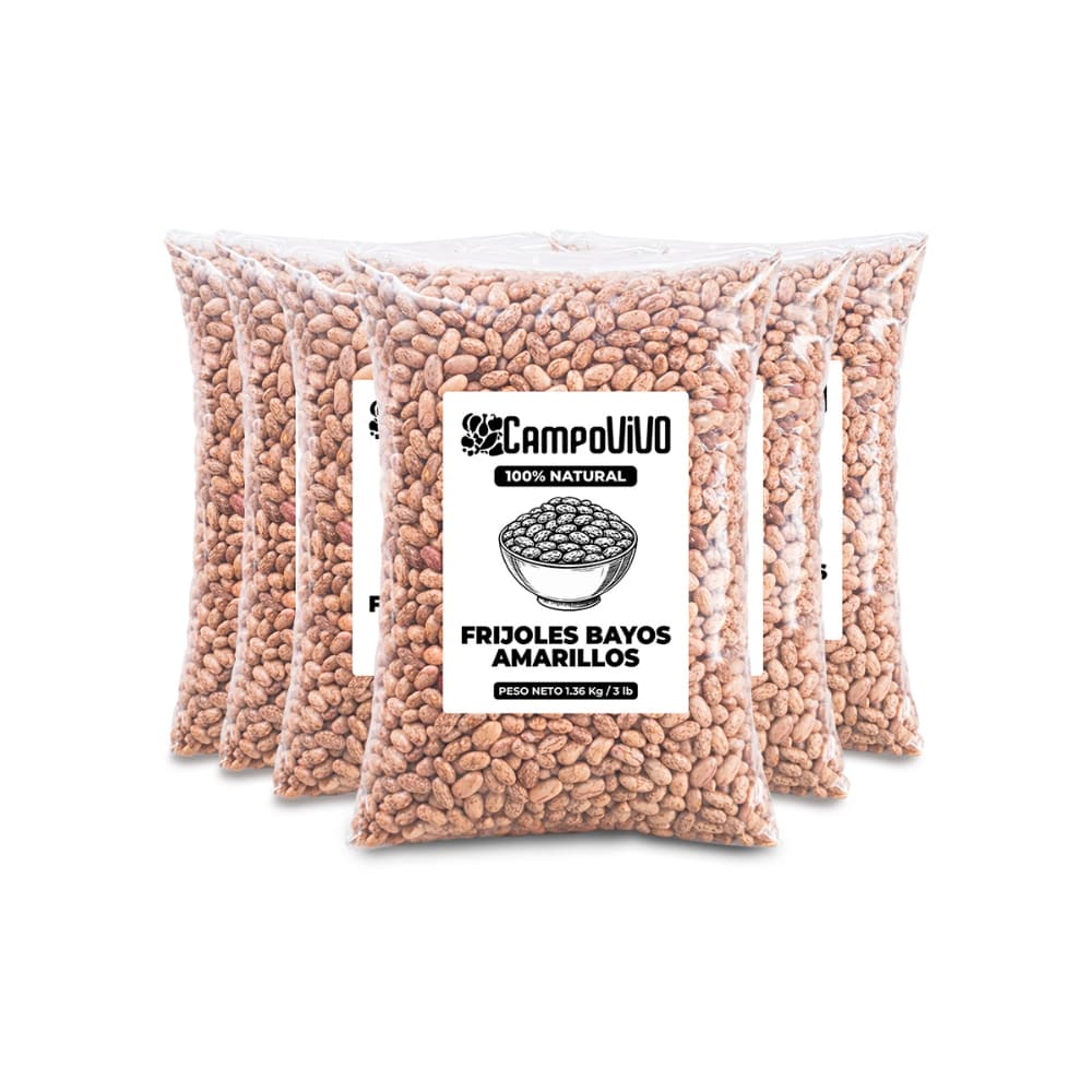 Frijoles bayos amarillos Campo Vivo (6 x 1.36 kg / 3 lb) - Miniatura 1