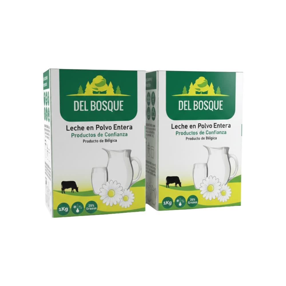 Combo de leche en polvo entera Del Bosque (2 x 1 kg) - Miniatura 1