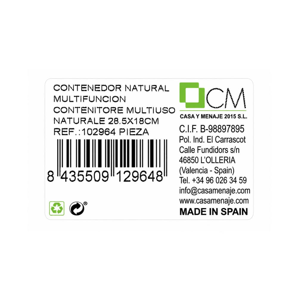 Contenedor transparente de plástico para alimentos Casa y Menaje - Miniatura 3