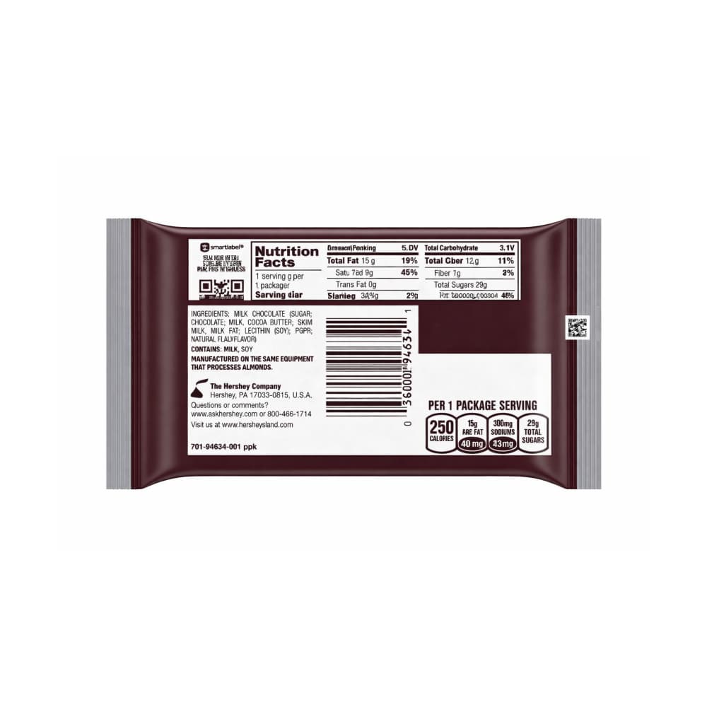 Barras de chocolate con leche tamaño snack Hershey's (4 x 12 g) - Miniatura 2