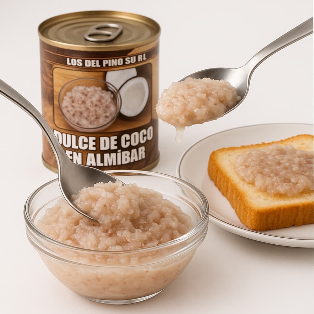 Dulce de coco en almíbar Los del Pino (470 g / 1.04 lb) - Miniatura 3