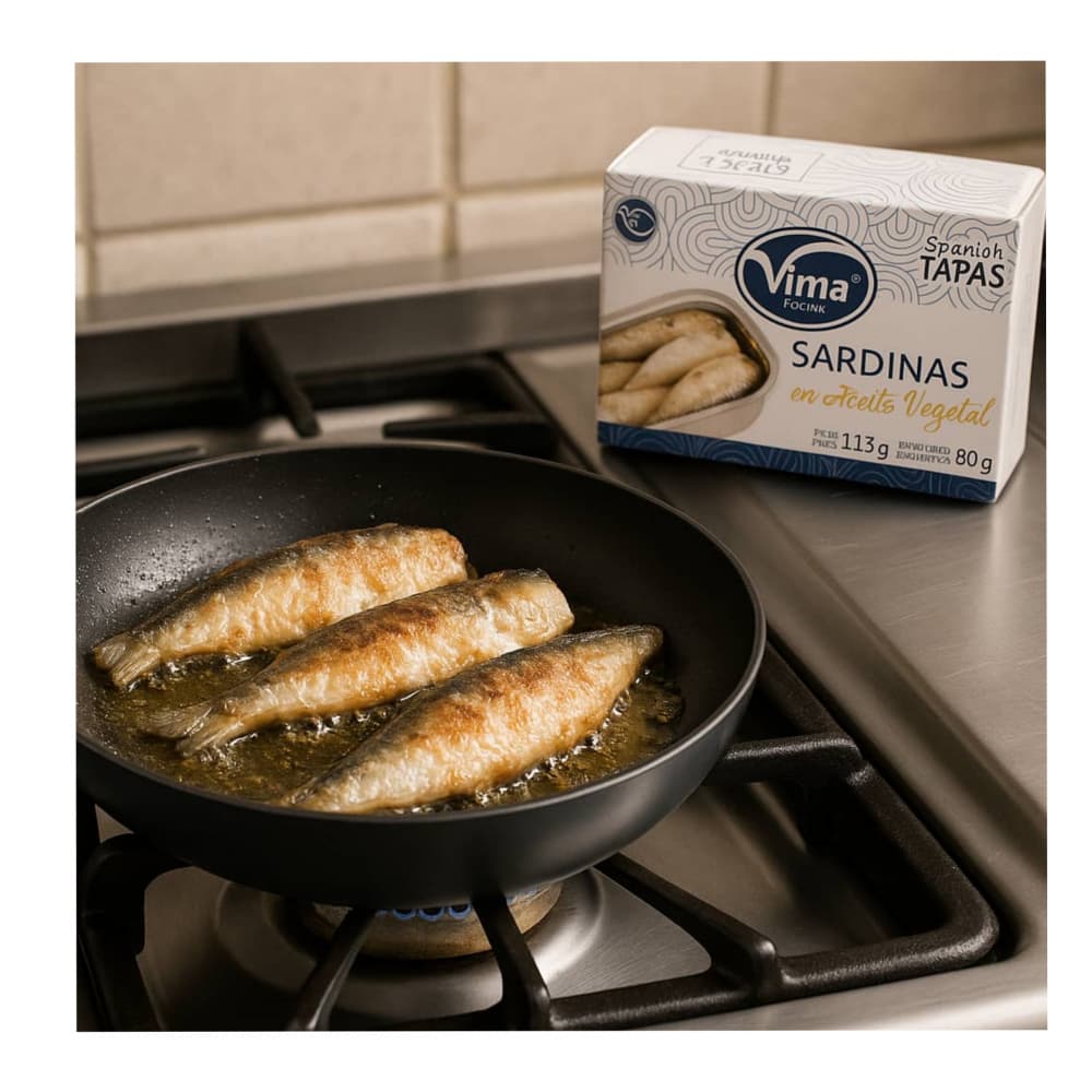 Sardinas en aceite vegetal Vima Foods (113 g / 3.98 oz) - Miniatura 2