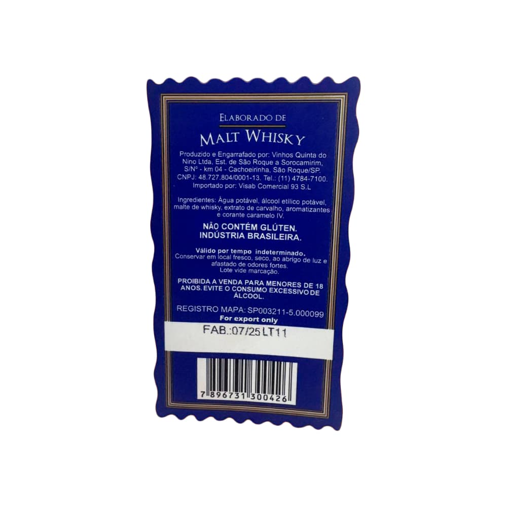 Malt Whisky Blue Black Blend (1 L) - Miniatura 2