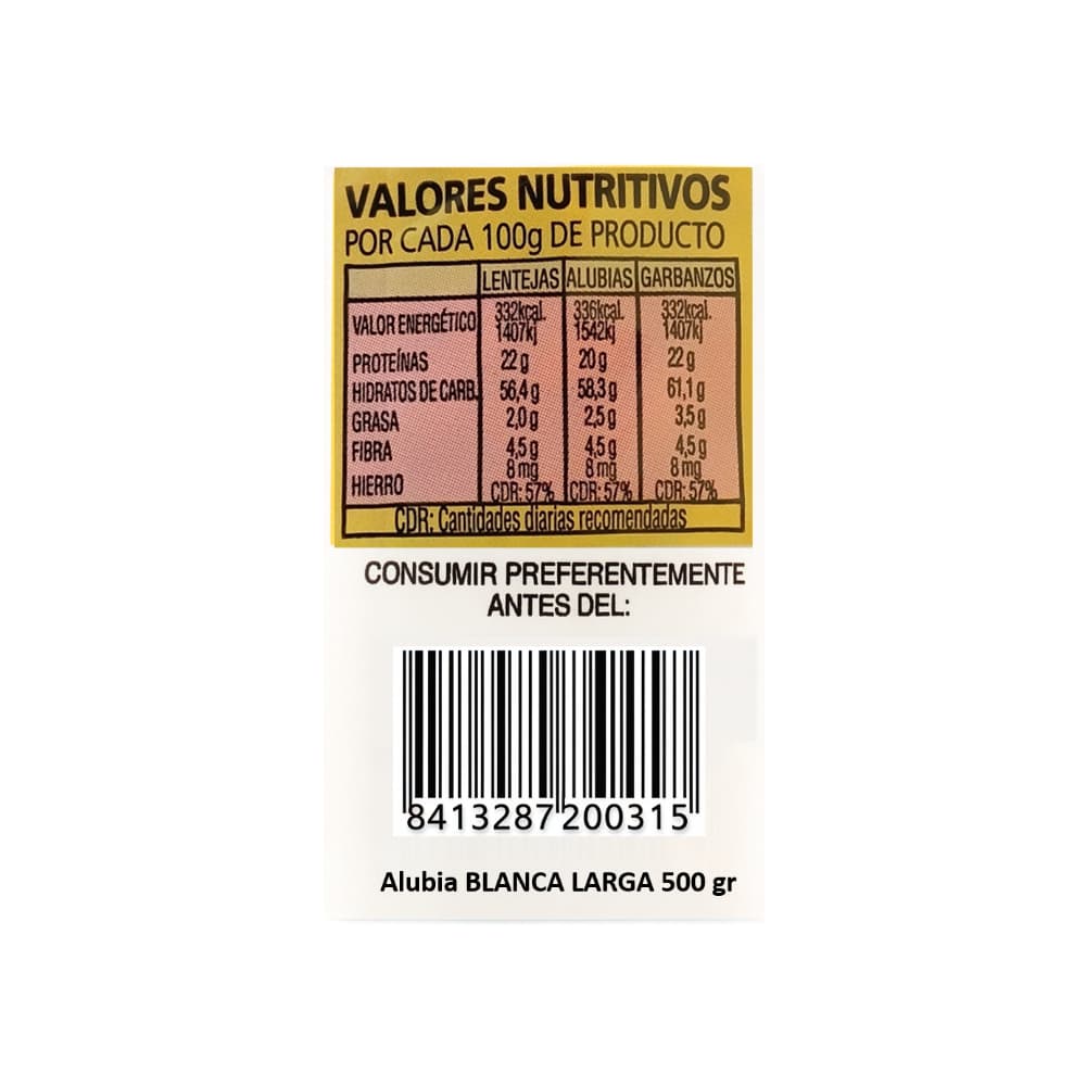 Alubias blancas Marcos (500 g / 1.10 lb) - Miniatura 3