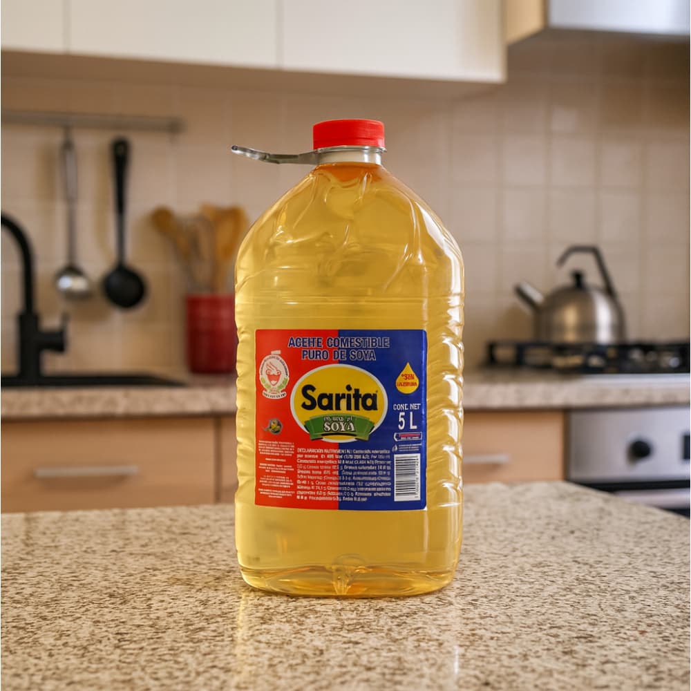Aceite puro de soya Sarita (5 L) - Miniatura 4