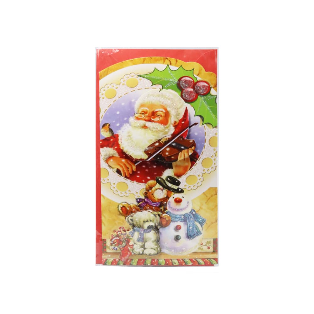 Postal decorada para Navidad diseños variados 3D 21,5 x 12 cm Casa y Menaje - Miniatura 2