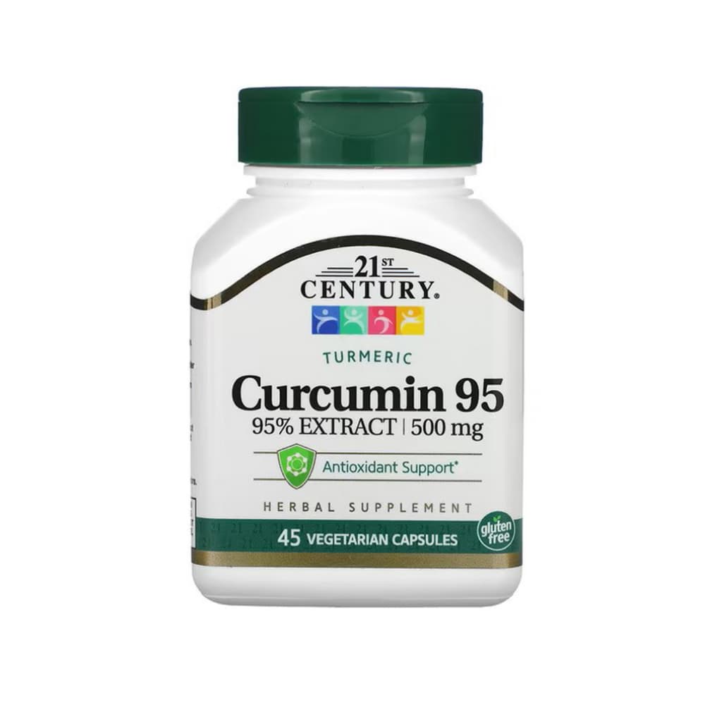 Curcumina 95, 500 mg 21st Century (45 cápsulas) - Imagen 1
