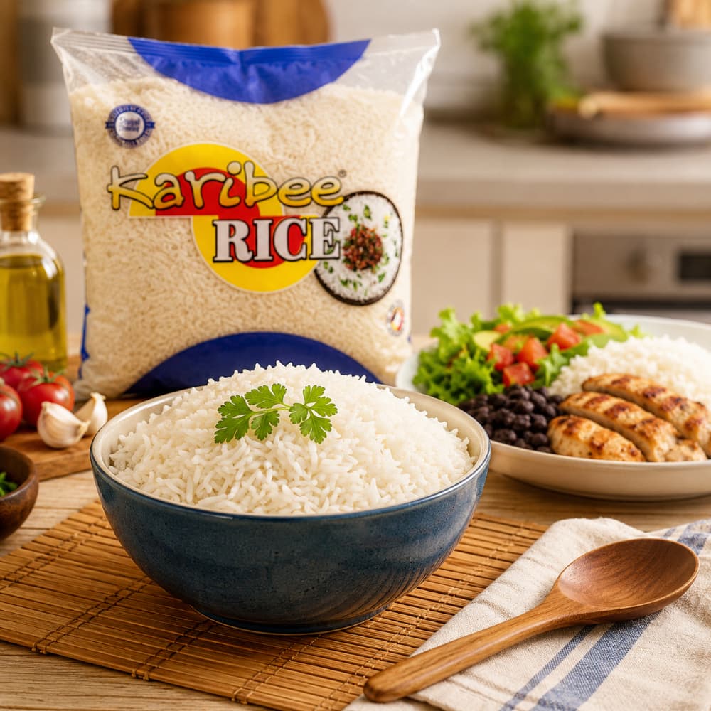 Arroz blanco de grano largo Karibee (1 kg / 2.2 lb) - Miniatura 4