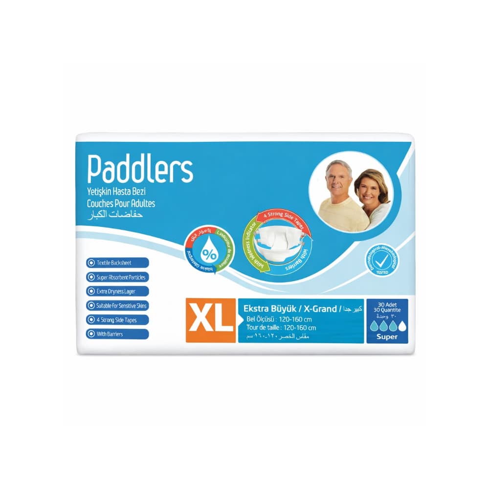 Pañales desechables para adulto talla XL Paddlers (30 U) - Miniatura 1