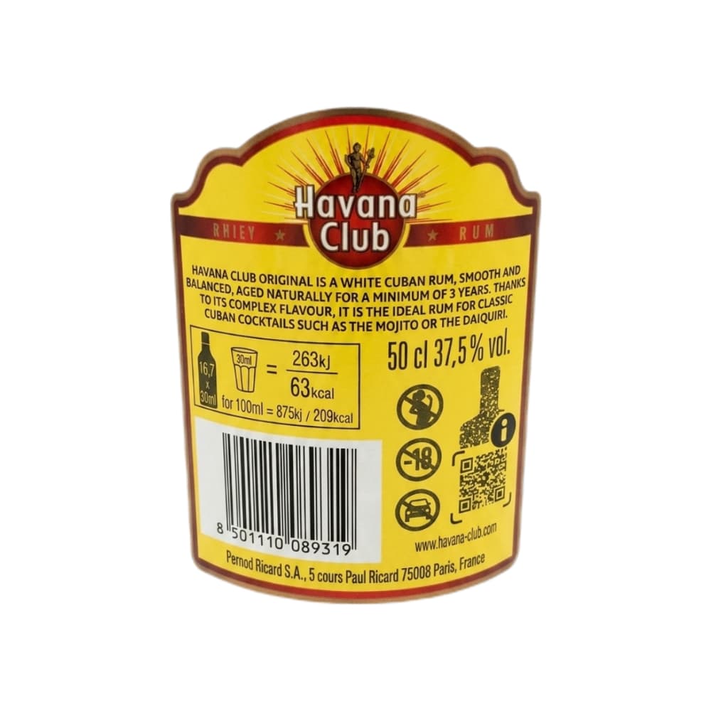 Ron añejo 3 años Original Havana Club (500 ml) - Miniatura 3