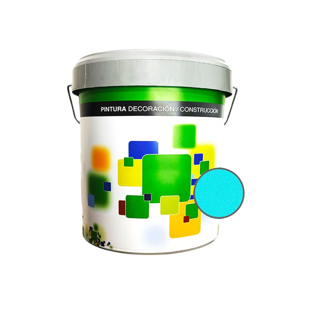 Pintura acrílica interior y exterior de color azul Euro Campi (4 L) - Miniatura 2