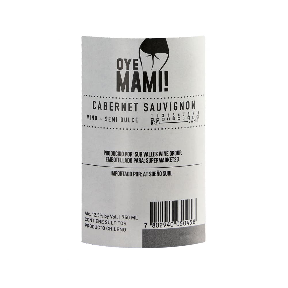 Vino semidulce Cabernet Sauvignon Oye Mami (750 ml) - Miniatura 3