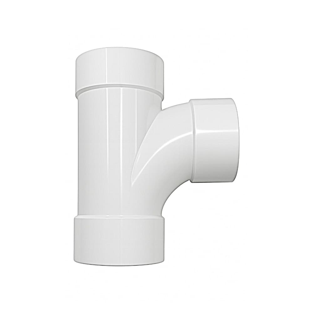 Conector PVC-U tipo T de 4” para tubería de desagüe Malu - Miniatura 3
