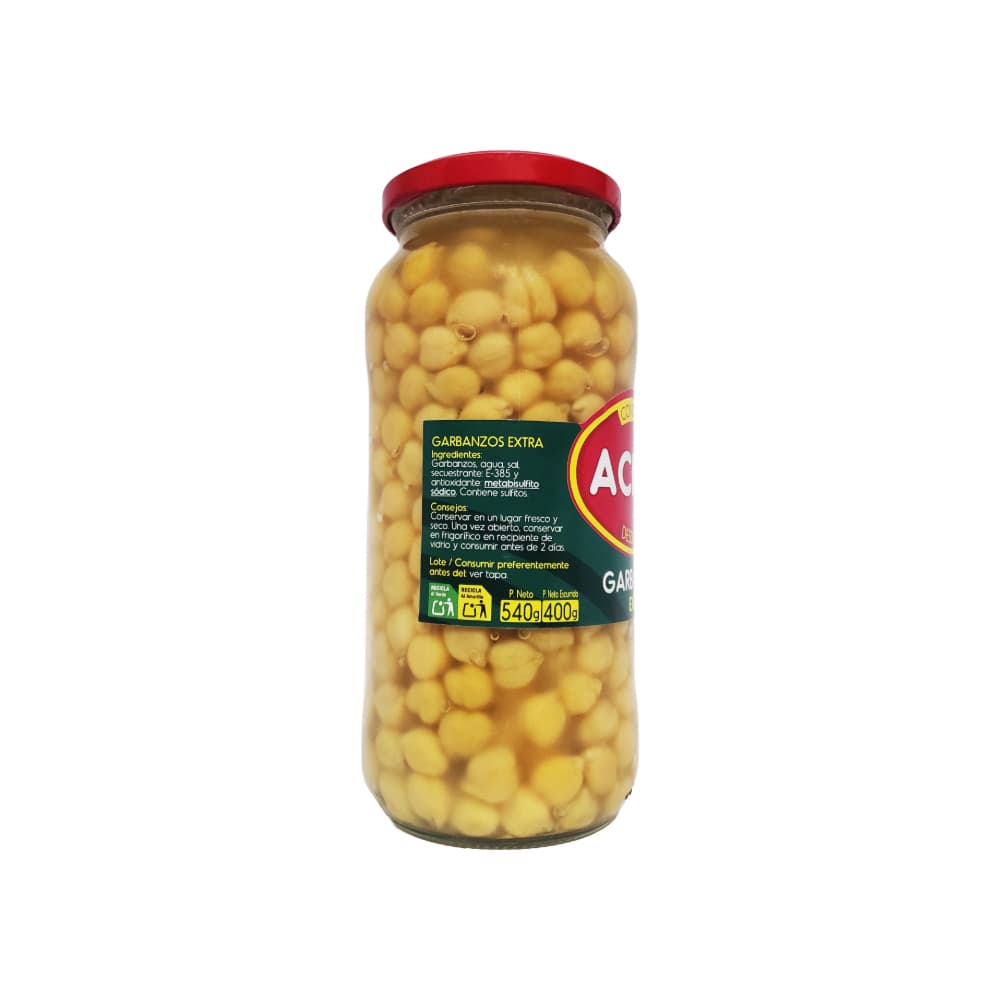 Garbanzos extra conservados Acico (540 g / 1.19 lb) - Miniatura 3