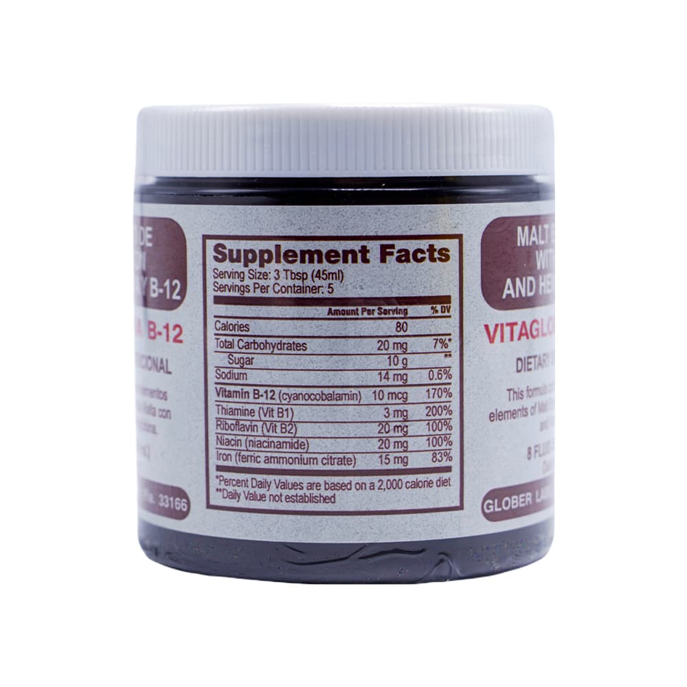 Extracto de malta con hemoglobina y B-12 Nature Plus (240 ml / 8 fl oz) - Miniatura 2