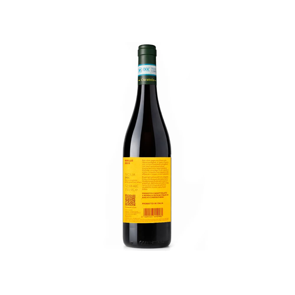 Vino blanco Grillo de Sicilia Curatolo Arini (750 ml) - Miniatura 2
