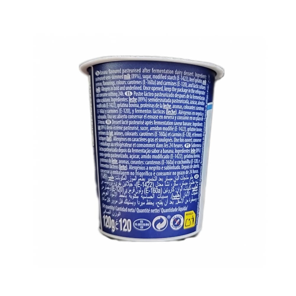 Yogurt sabor plátano Original PMI (120 g / 4.23 oz) - Miniatura 2