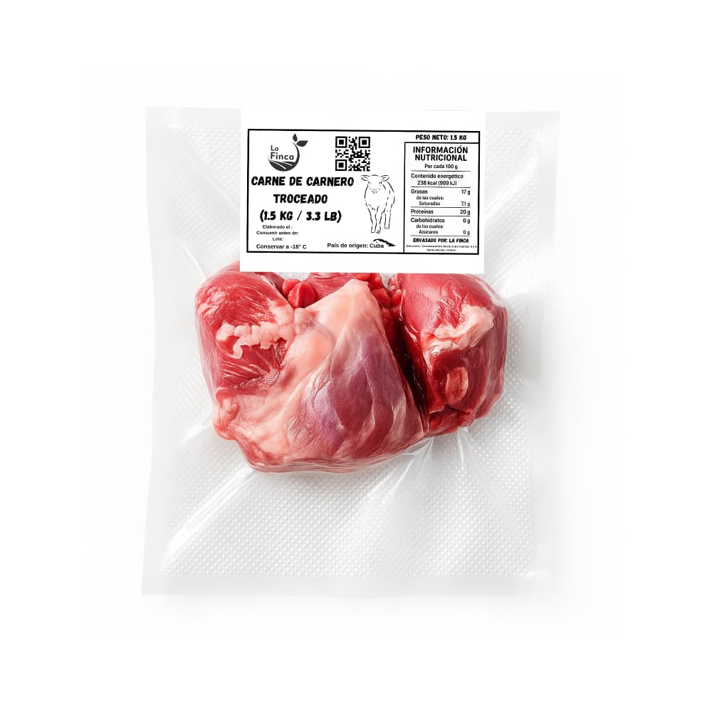 Carne de carnero troceado La Finca (1.5 kg / 3.3 lb) - Miniatura 2