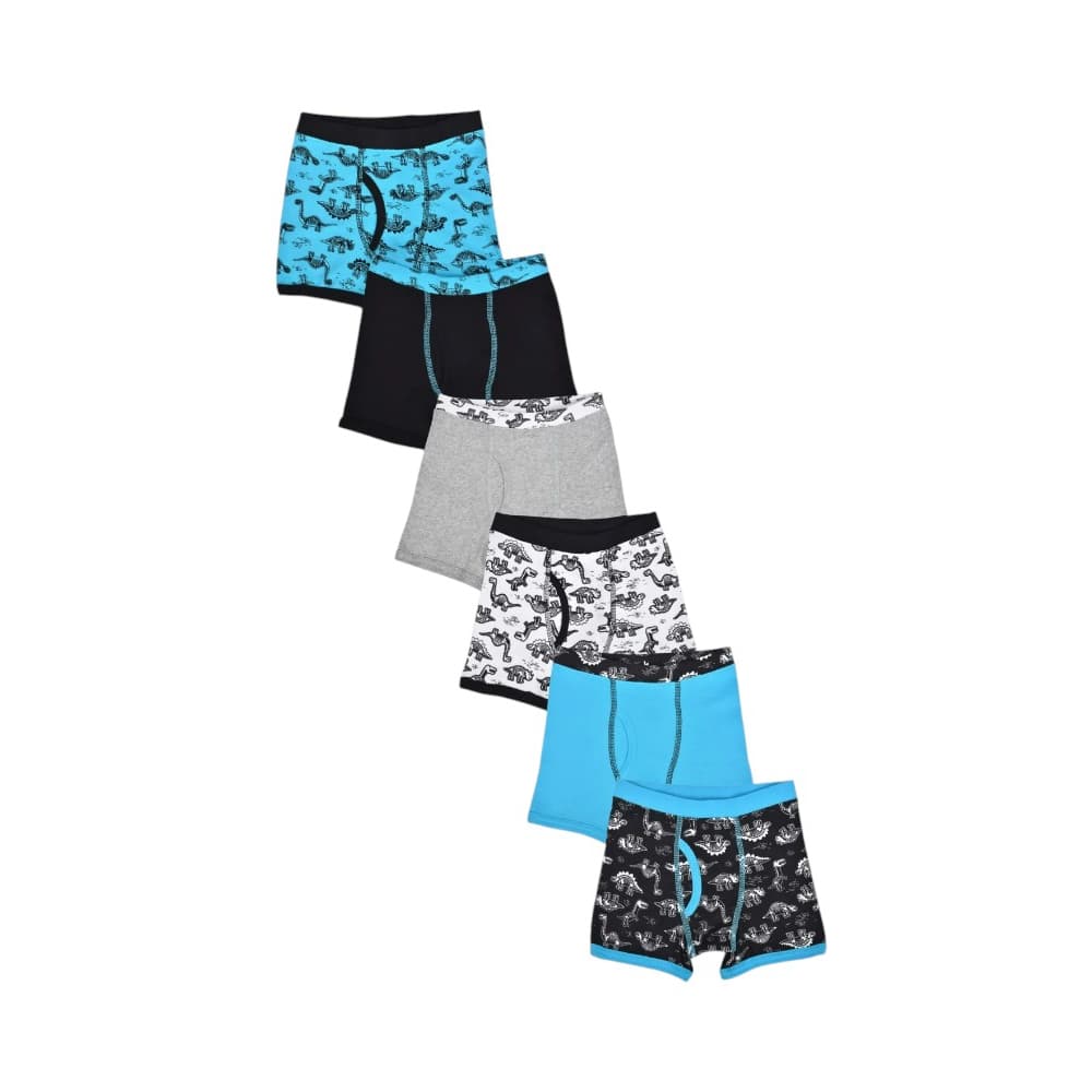 Paquete de 6 calzoncillos tipo boxer con motivo de dinosaurios para niños Wonder Nation (Talla 2T - 3T) - Miniatura 2