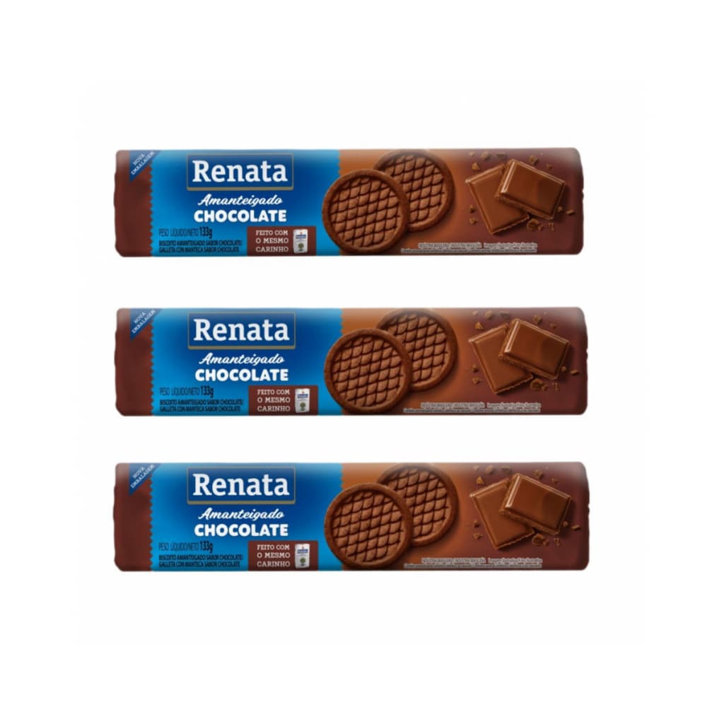 Galletas con mantequilla sabor chocolate Renata (3 x 133 g) - Imagen 1