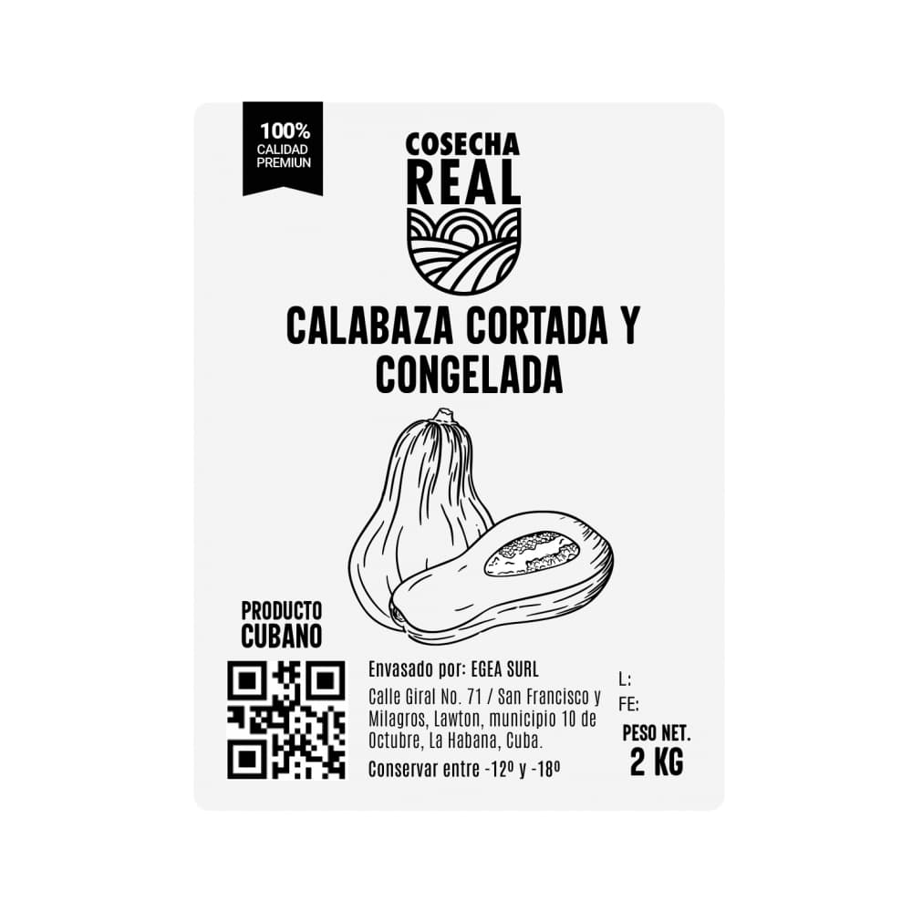Calabaza cortada y congelada Cosecha Real (2 kg / 4.4 lb) - Miniatura 3