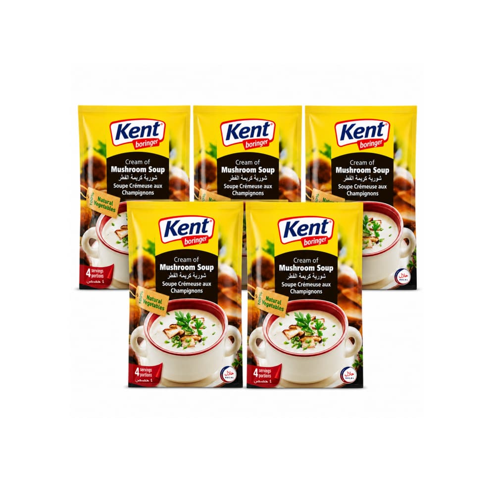 Sopa cremosa de champiñón Kent boringer (5 x 68 g / 2.4 oz) - Miniatura 1