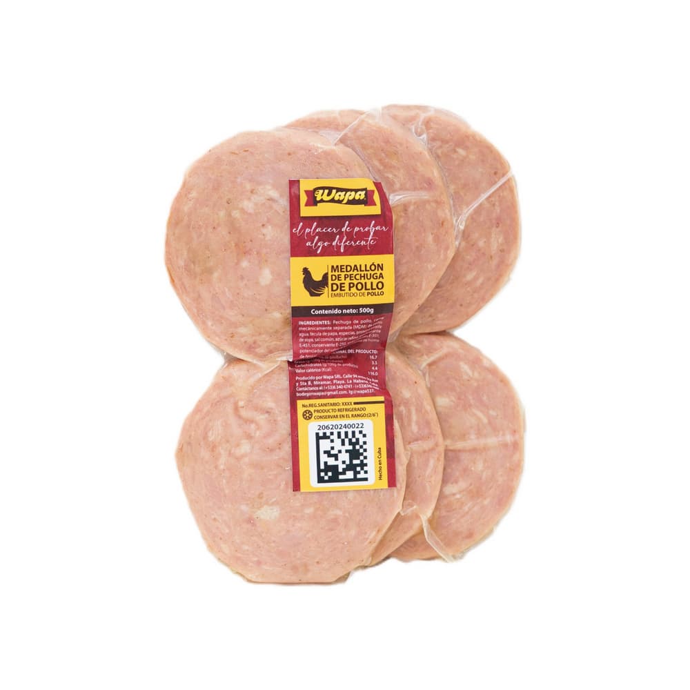 Medallón de pechuga de pollo Wapa (500 g / 1.1 lb) - Miniatura 1
