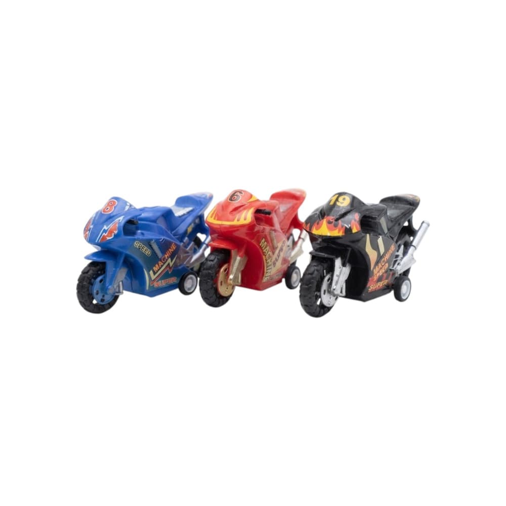 Juego de 3 motocicletas plásticas de fricción Gutza - Miniatura 1