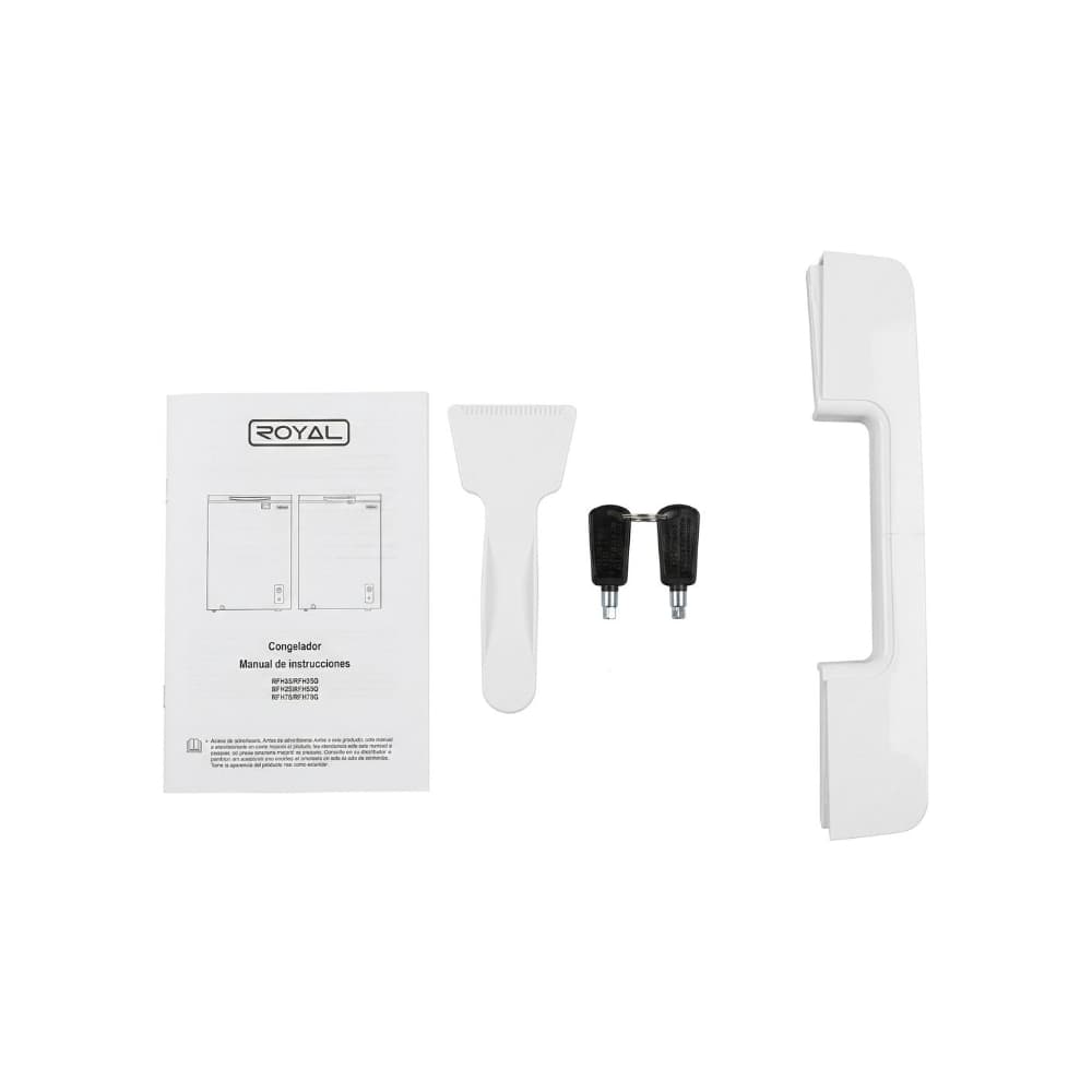 Congelador horizontal de 3.5 pies cúbicos (99 L) color blanco Royal RFH35 - Miniatura 4
