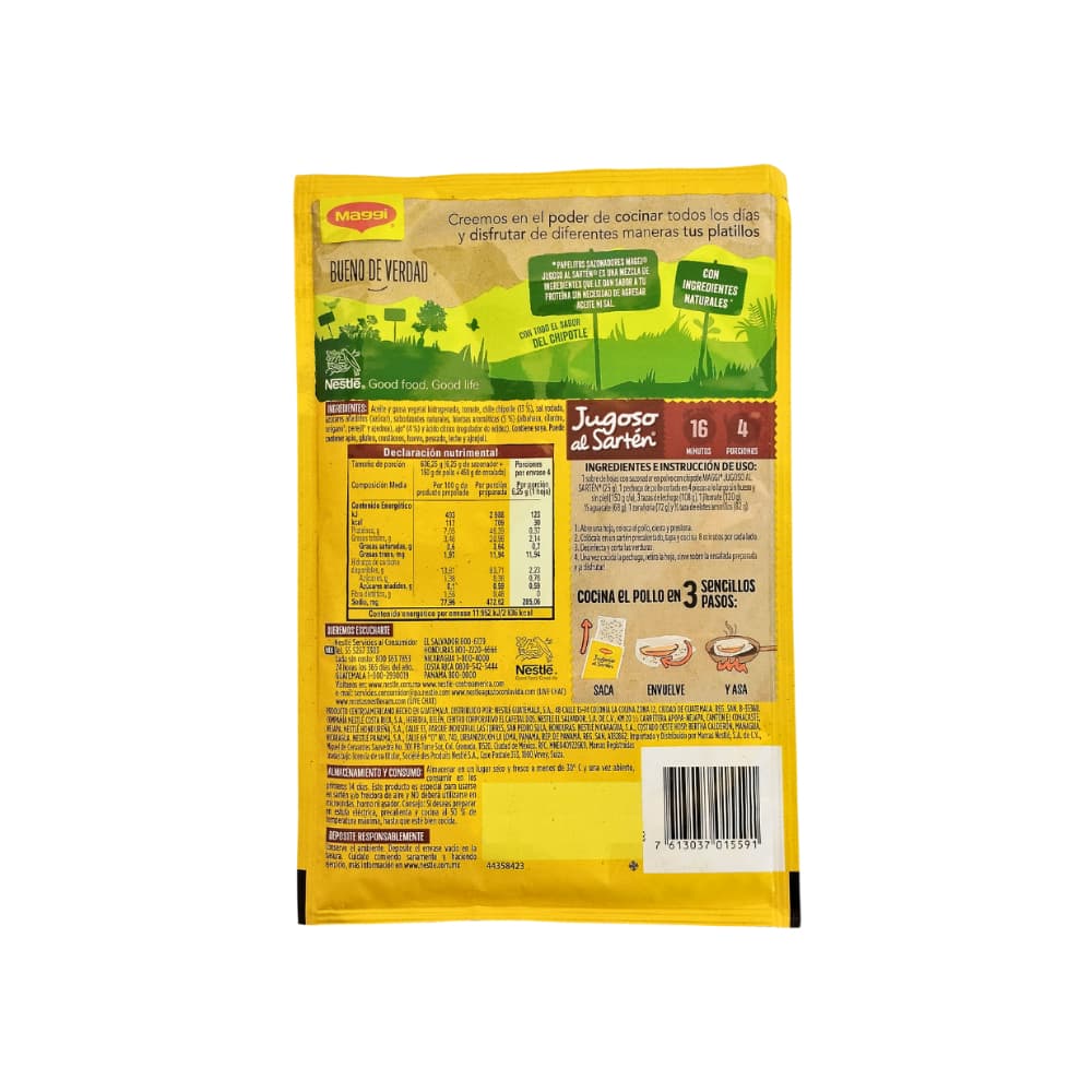 Hoja con sazonador en polvo con chipotle Maggi (25 g) - Miniatura 2