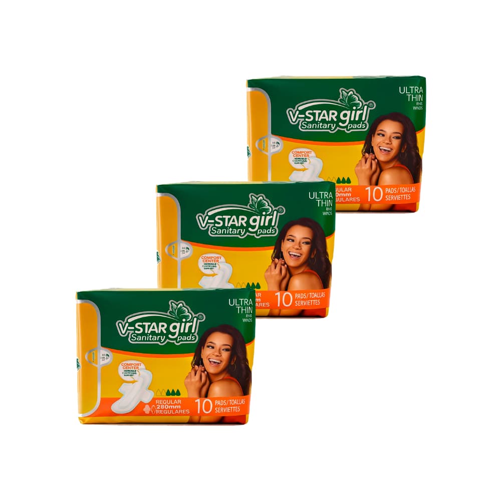 Toallas sanitarias V-Star girl (3 x 10 U) - Imagen 1