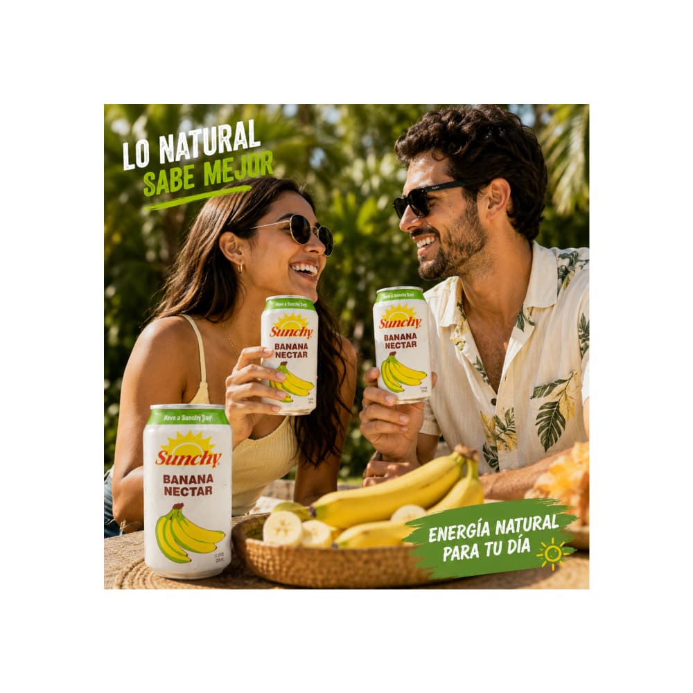Néctar de plátano Sunchy (24 x 334 ml / 11.3 fl oz) - Miniatura 5