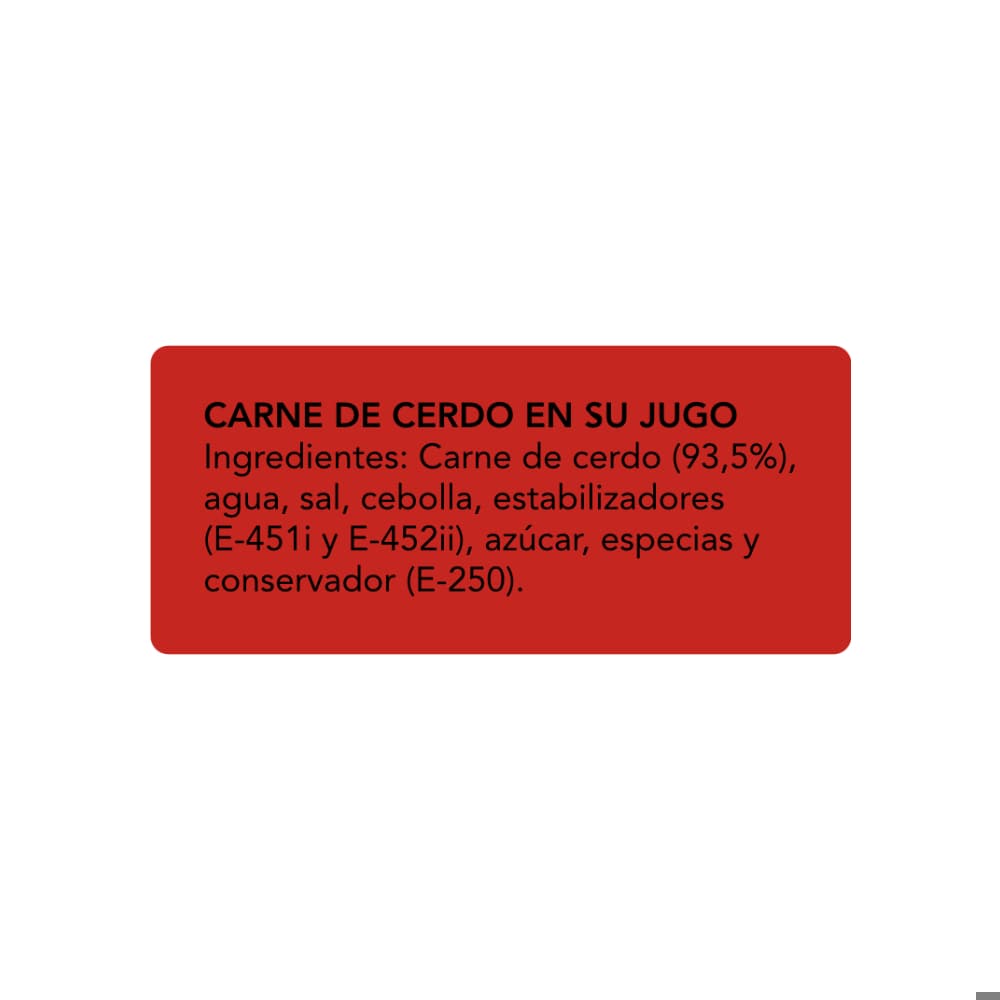 Carne de cerdo en su jugo Coren (400 g / 14.12 oz) - Miniatura 3