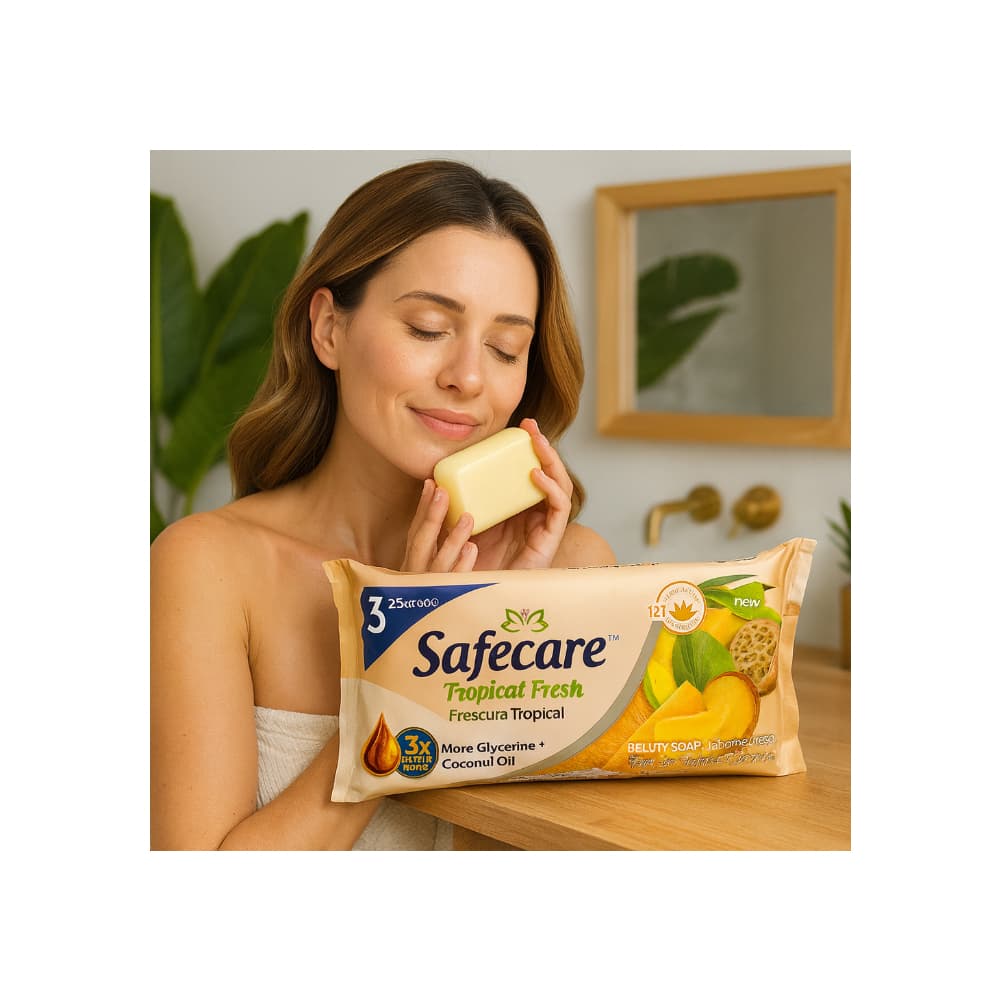 Jabón de tocador Frescura tropical Safecare (240 g / 8.4 oz) - Miniatura 3