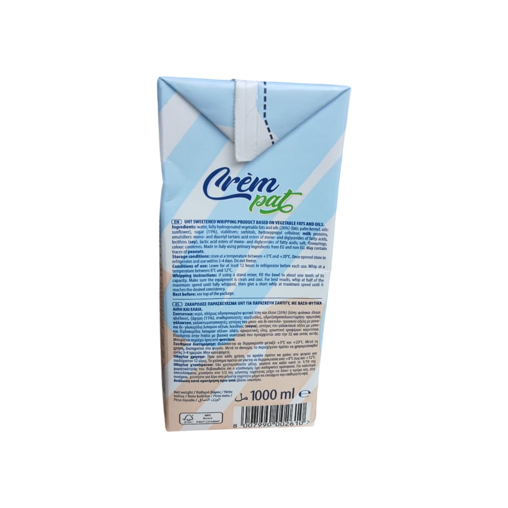Nata vegetal Cream Pat (1 L) - Miniatura 3