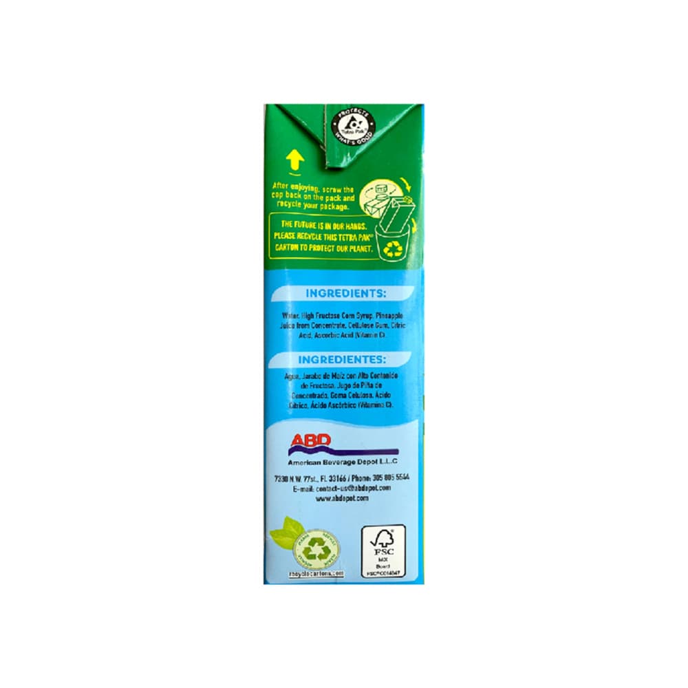 Jugo sabor piña Goliath (4 x 946 ml / 32 fl oz) - Miniatura 3