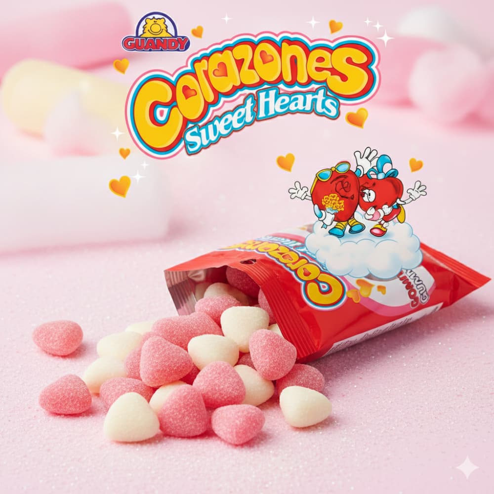 Gomitas corazones Guandy (8 x 20 g) - Miniatura 4