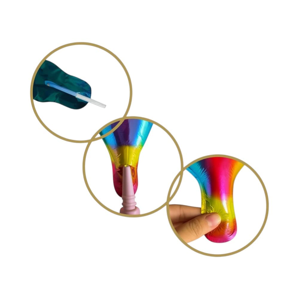 Cartel de Happy Birthday color arcoiris-16 pulgadas - Miniatura 3