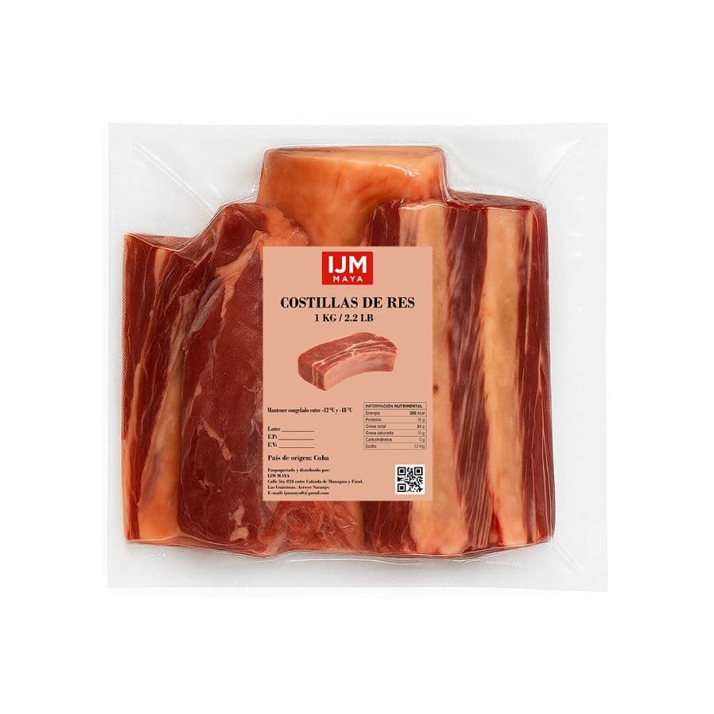 Costillas de res IJM Maya (1 kg / 2.2 lb) - Miniatura 2