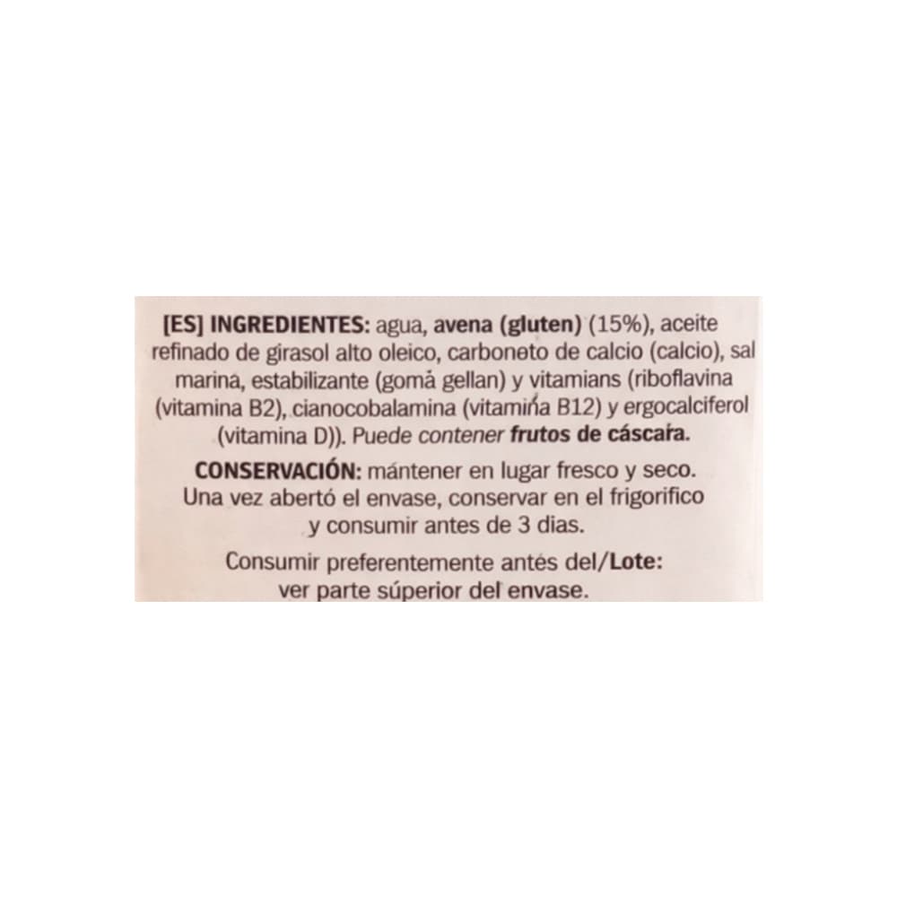 Leche de avena con calcio Ayala (1 L) - Miniatura 2