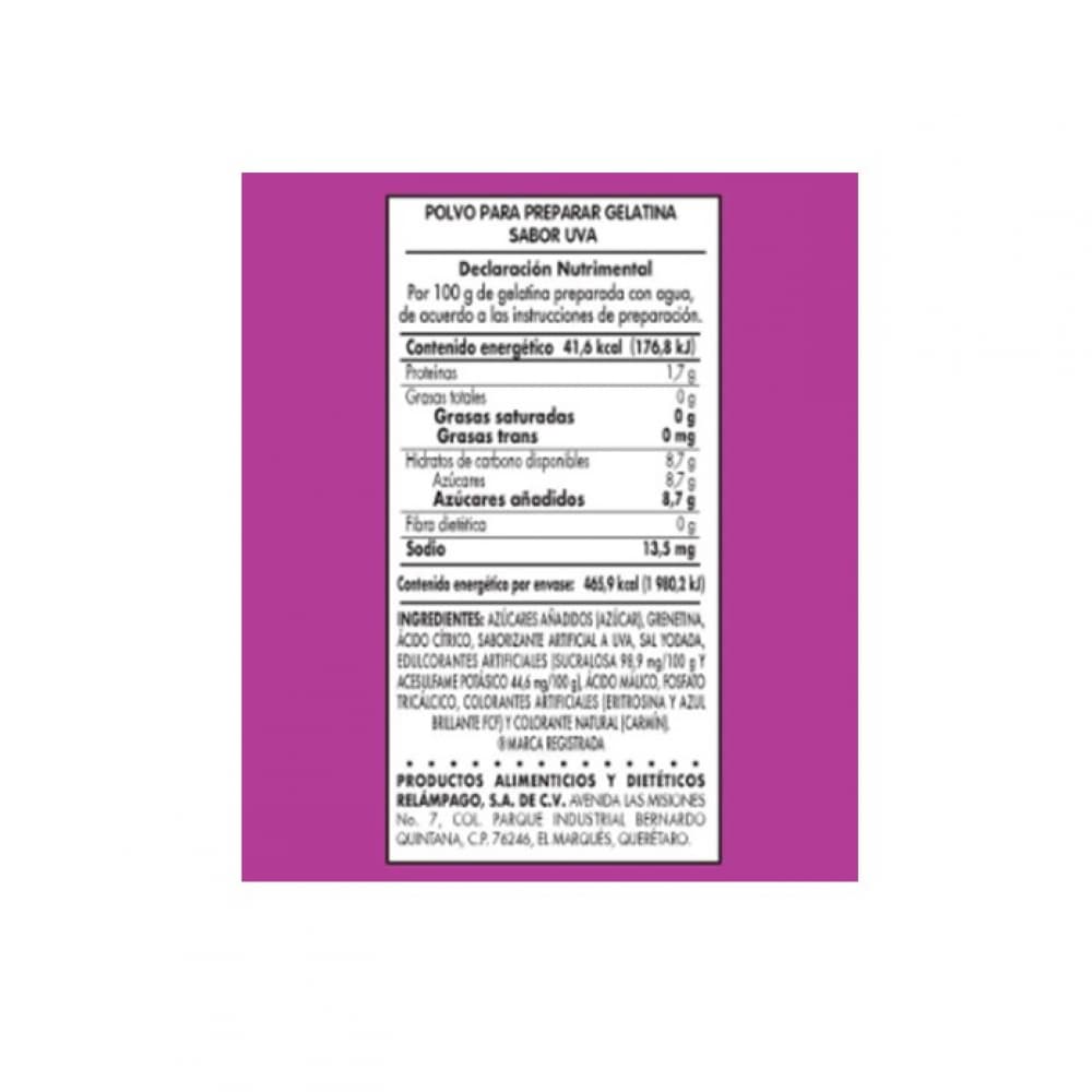 Gelatina sabor uva D'Gari (120 g / 4.2 oz) - Miniatura 3