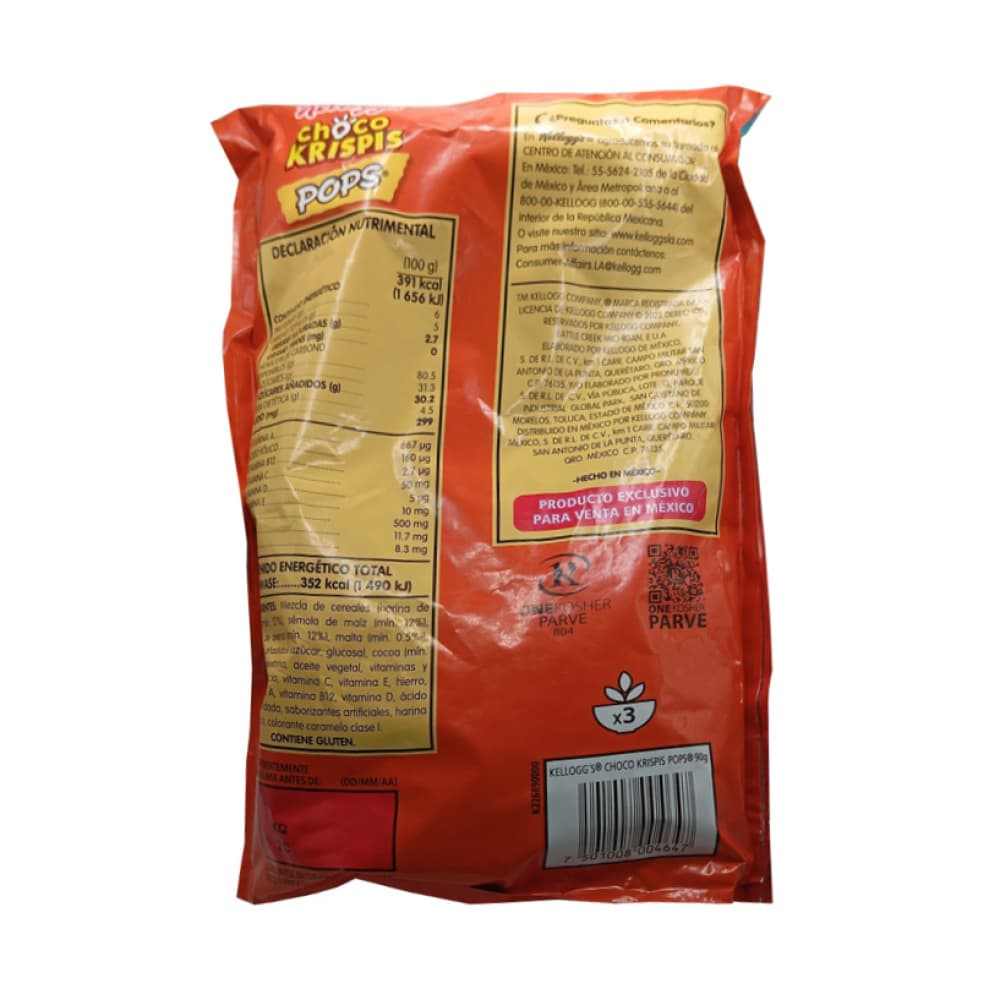 Bolitas de maíz y avena con sabor chocolate Choco Krispis Kellogg's (90 g / 3.17 oz) - Miniatura 3