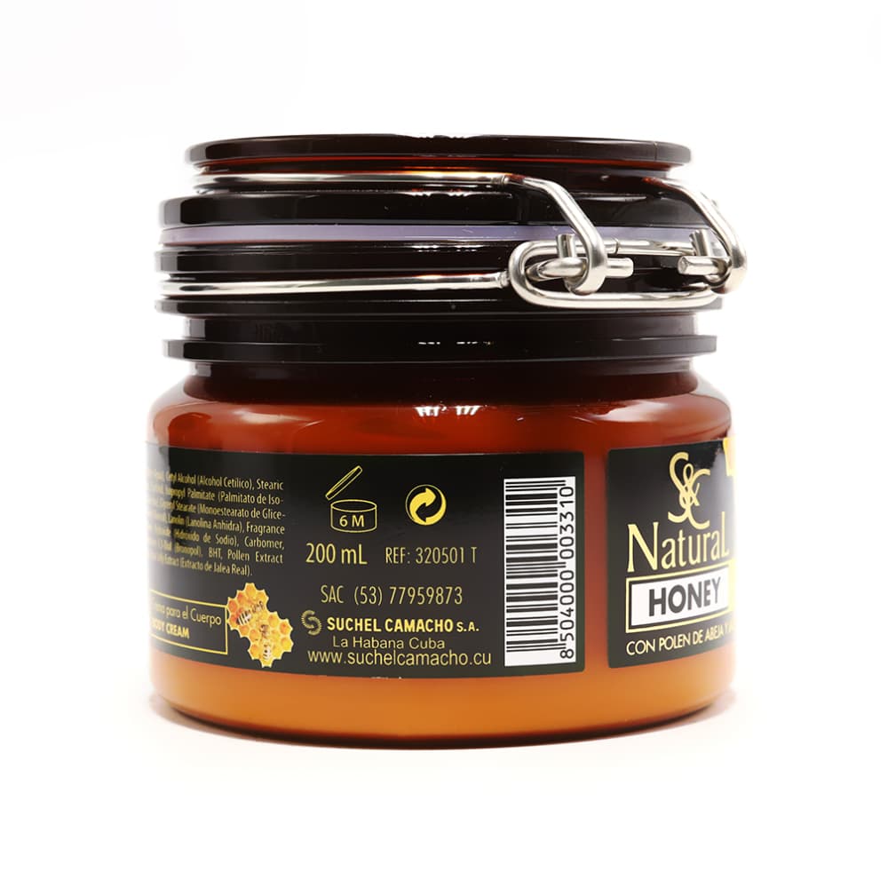 Crema para el cuerpo con polen de abeja y jalea real Suchel Camacho (200 ml) - Miniatura 5