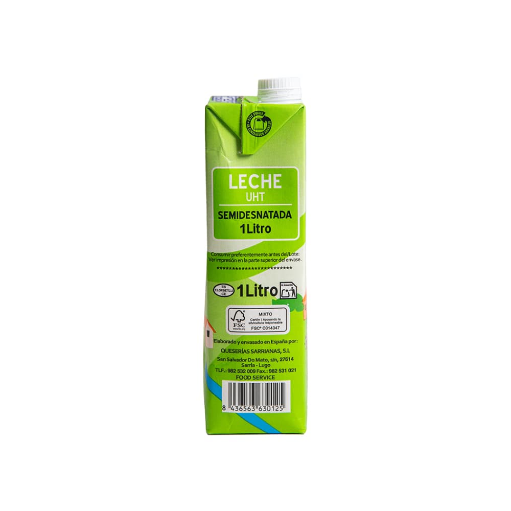 Leche UHT semidesnatada Granja Riosol (1 L) - Miniatura 4